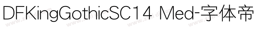 DFKingGothicSC14 Med字体转换